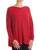 Dalle Piane Cashmere - Maxi Pullover 100% Kaschmir - für Frau, Farbe: Rot, Einheitsgröße