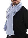 Dalle Piane Cashmere - Schal aus 100% Kaschmir - für Mann/Frau, Farbe: Himmel, Einheitsgröße